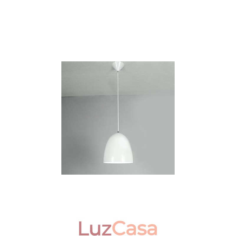 Luminária pendente de metal com pintura contemporânea moderna