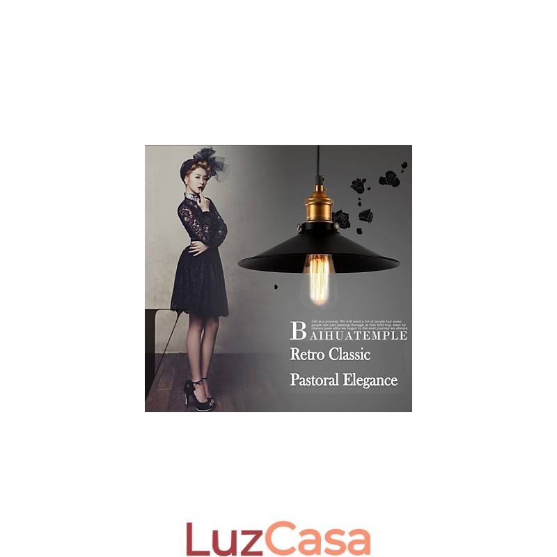 Estilo europeu retro clássico pingente luz metal arte droplight dar diâmetro da lâmpada