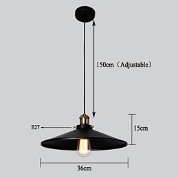 Estilo europeu retro clássico pingente luz metal arte droplight dar diâmetro da lâmpada