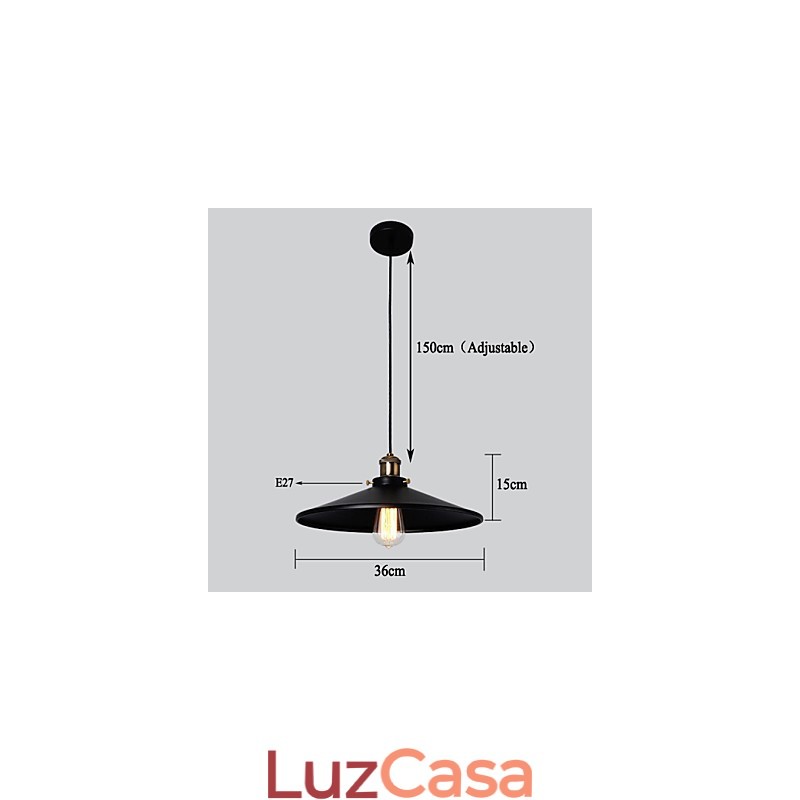 Estilo europeu retro clássico pingente luz metal arte droplight dar diâmetro da lâmpada