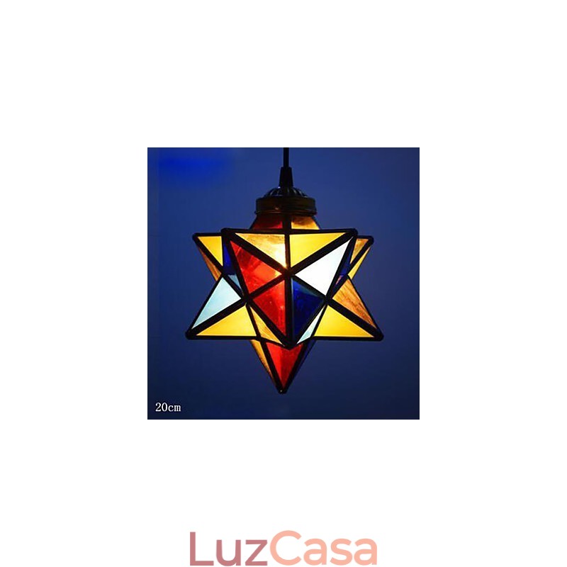 Individualidade artística criativa varanda moderna estrelas droplight lâmpada