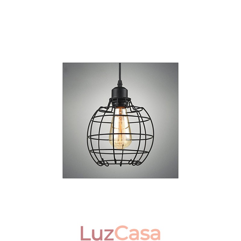 Edison Pendant Light Chandelier Gaiola de arame Pendurado Teto Abajur