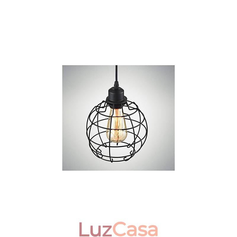 Edison Pendant Light Chandelier Gaiola de arame Pendurado Teto Abajur
