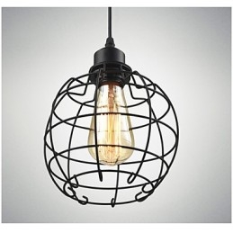 Edison Pendant Light Chandelier Gaiola de arame Pendurado Teto Abajur