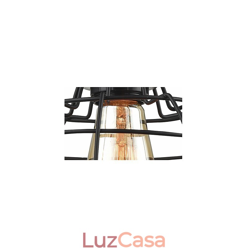 Edison Pendant Light Chandelier Gaiola de arame Pendurado Teto Abajur