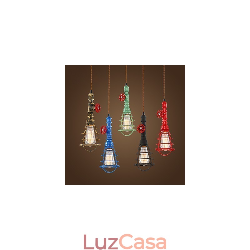 Luzes Pendentes Tradicionais Clássicas Vintage Retro Metal