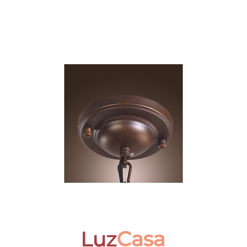 Tradicional clássico vintage lanterna mini estilo galvanizado pingente luz jantar