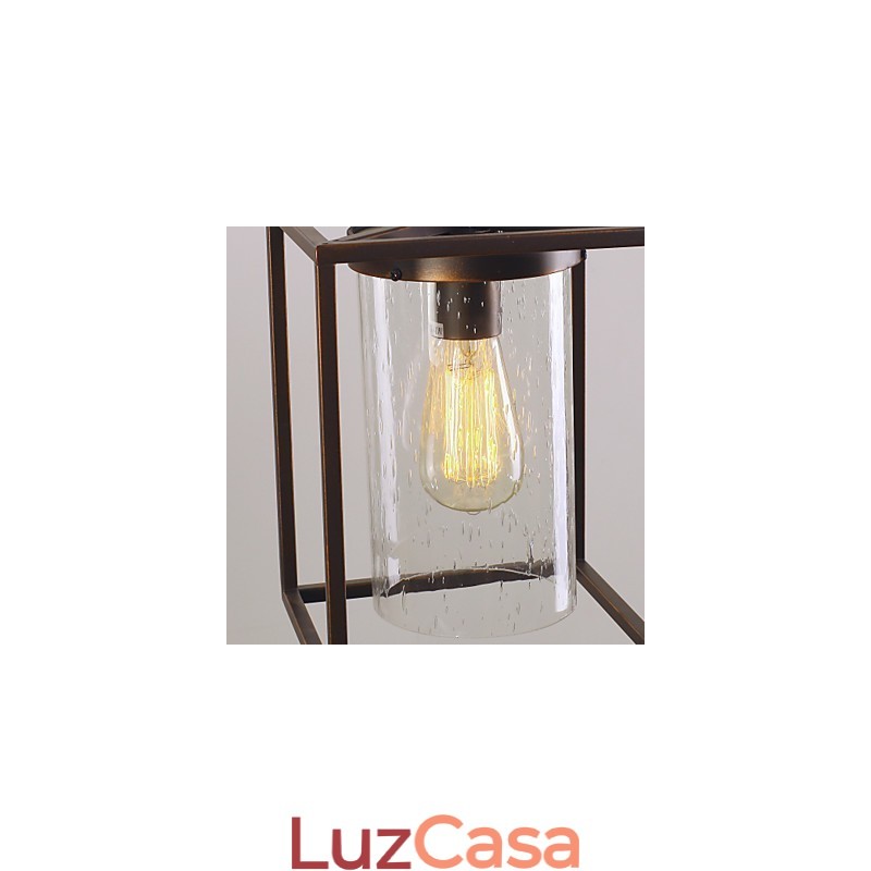 Tradicional clássico vintage lanterna mini estilo galvanizado pingente luz jantar