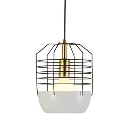 Mini Luminária Pendente Artística Teia de Aranha 1 Luz Acabamento Mordern Simplicity Preto Branco Verde Vermelho Aço Carbono Droplight