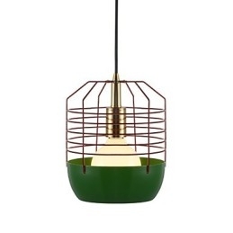 Mini Luminária Pendente Artística Teia de Aranha 1 Luz Acabamento Mordern Simplicity Preto Branco Verde Vermelho Aço Carbono Droplight