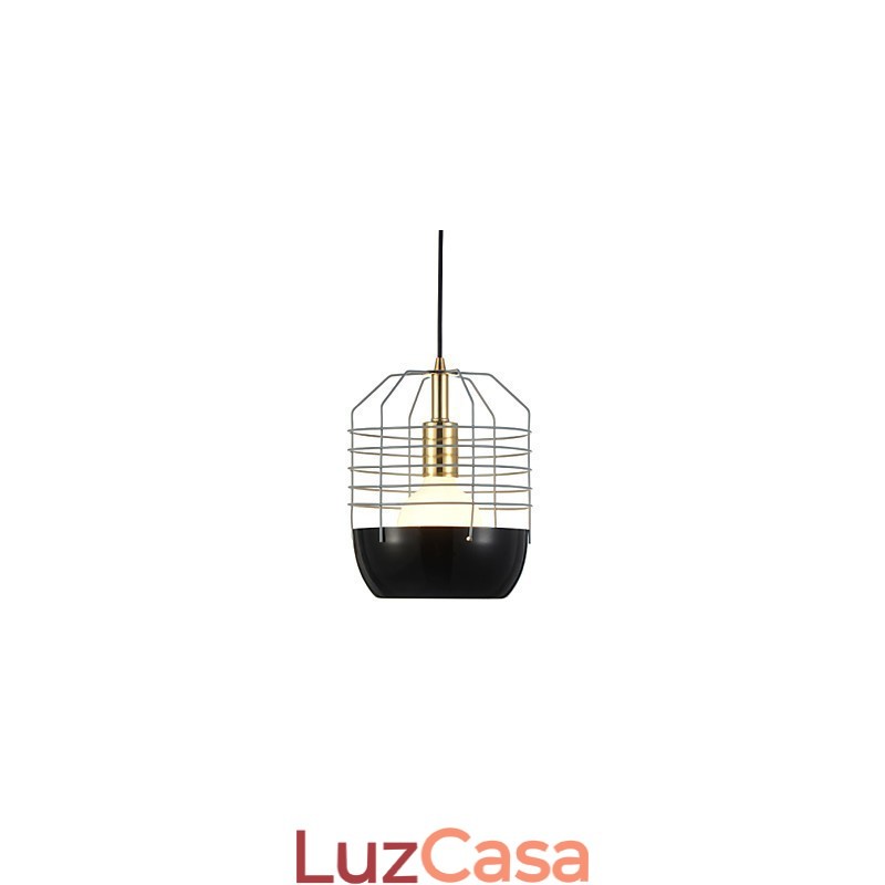 Mini Luminária Pendente Artística Teia de Aranha 1 Luz Acabamento Mordern Simplicity Preto Branco Verde Vermelho Aço Carbono Droplight