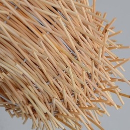 Lustre Mini Estilo Lanterna Madeira Bambu