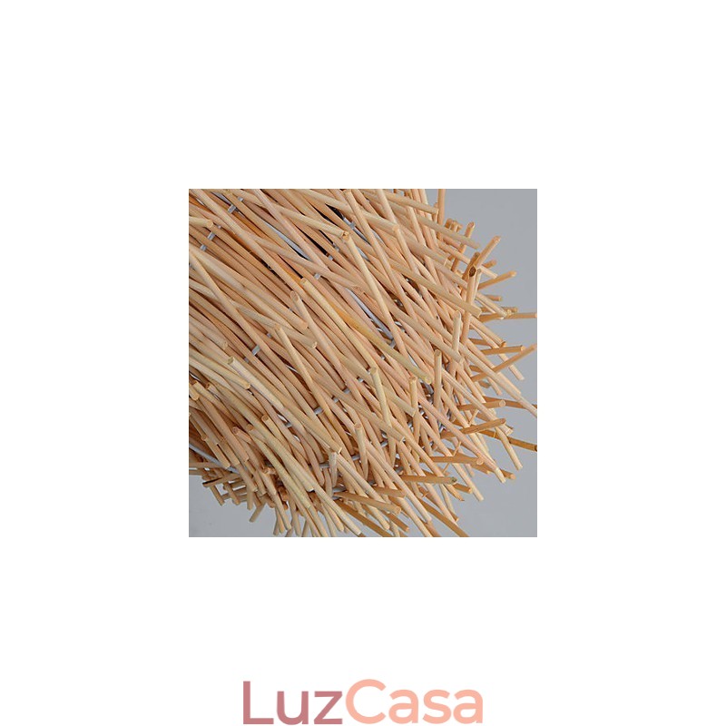 Lustre Mini Estilo Lanterna Madeira Bambu