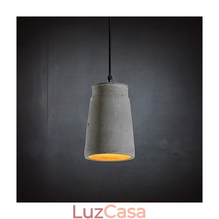 Luminária pendente de cimento retrô contemporânea e contraída Luminária pendente de cimento retrô contemporânea e contraída