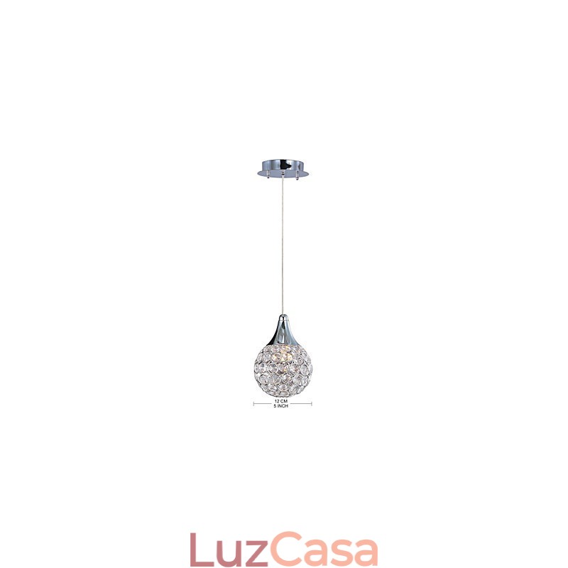 G9 Pendente Cristal Moderno Contemporâneo Metal