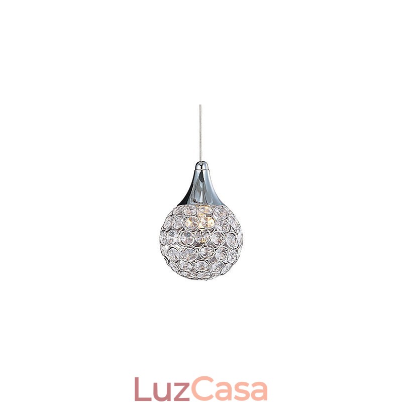 G9 Pendente Cristal Moderno Contemporâneo Metal