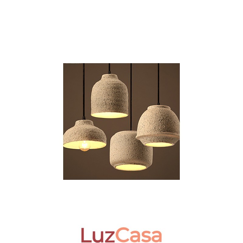 Nordic Creative Arts A cor da areia cerâmica lustre lâmpada luz
