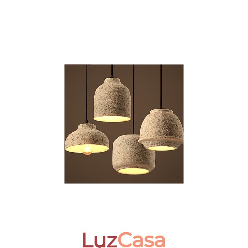 Nordic Creative Arts A cor da areia cerâmica lustre lâmpada luz