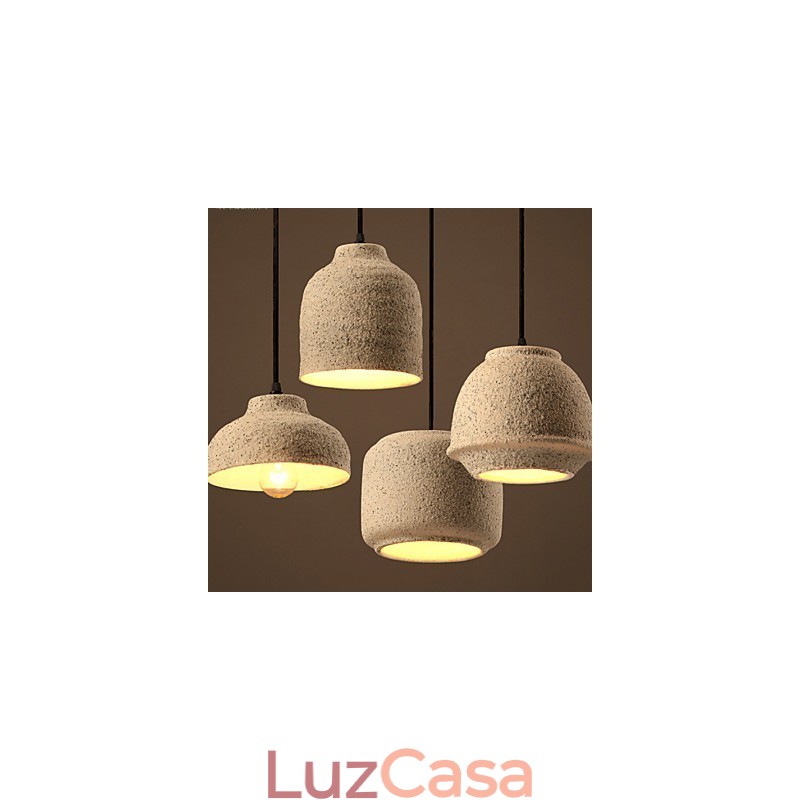 Nordic Creative Arts A cor da areia cerâmica lustre lâmpada luz