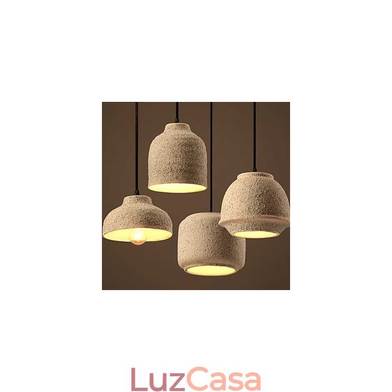 Nordic Creative Arts A cor da areia cerâmica lustre lâmpada luz
