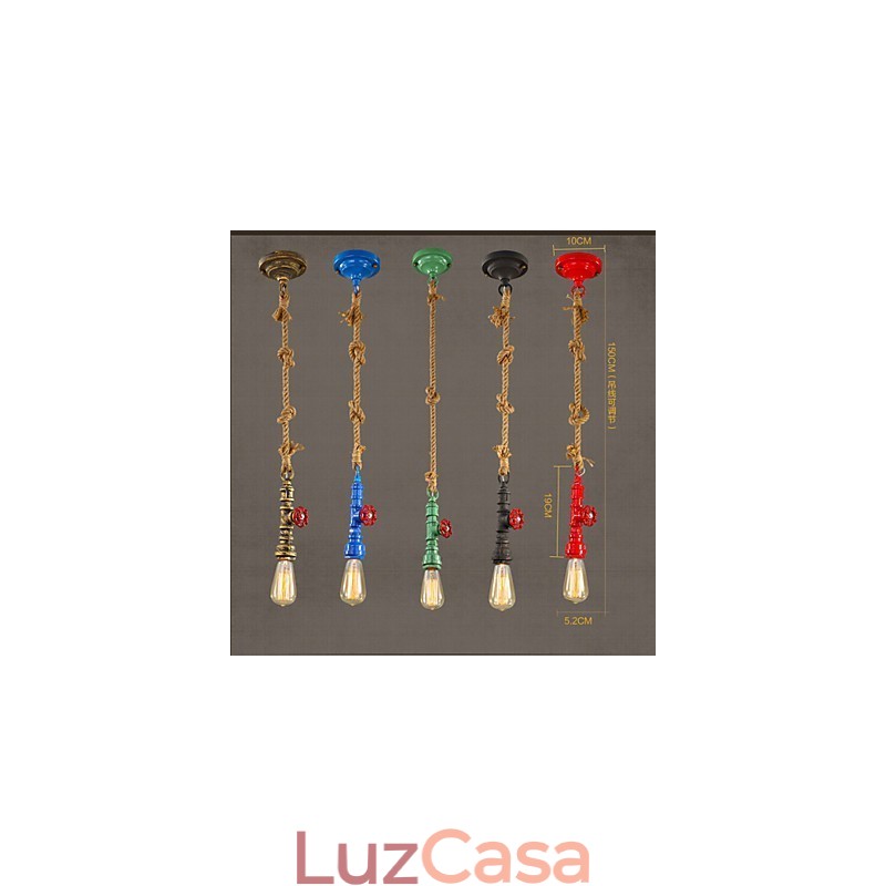 Luzes Pendentes Tradicionais Clássicas Vintage Retro Metal