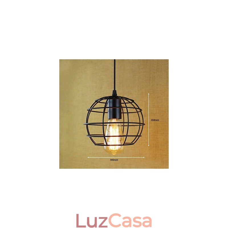 Luzes Pendentes Tradicionais Clássico Vintage Retro Country Garagem Metal