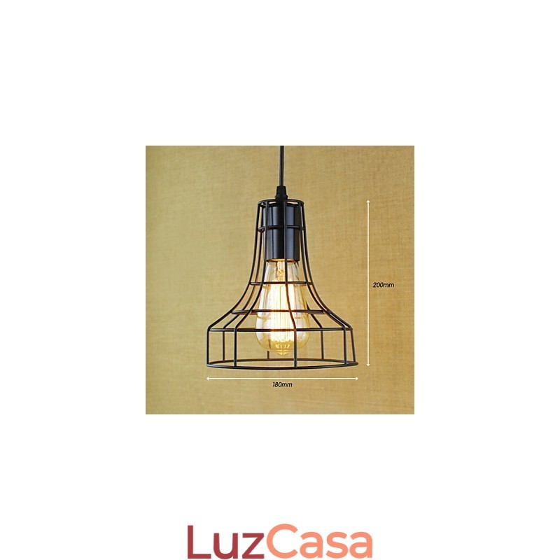 Luzes Pendentes Tradicionais Clássico Vintage Retro Country Garagem Metal