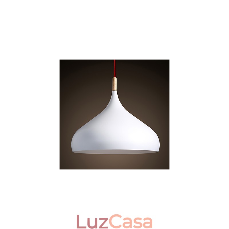 Lustre pendente moderno e contemporâneo estilo mini cromado de metal