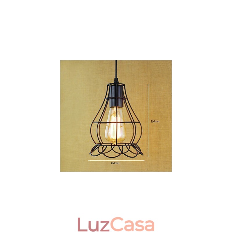 Luzes Pendentes Tradicionais Clássico Vintage Retro Country Garagem Metal
