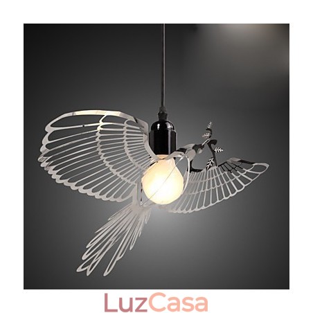 Decoração criativa de moda moderna em aço inoxidável para pássaros, lâmpada droplight Decoração criativa de moda moderna em aço inoxidável para pássaros, lâmpada droplight