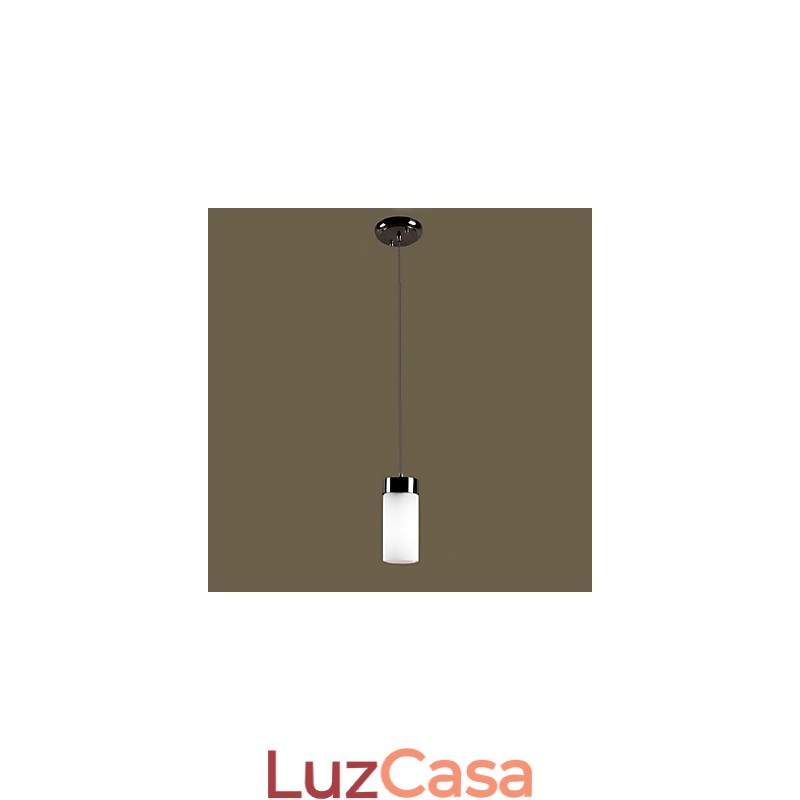 Luminária pendente moderna contemporânea de metal galvanizado