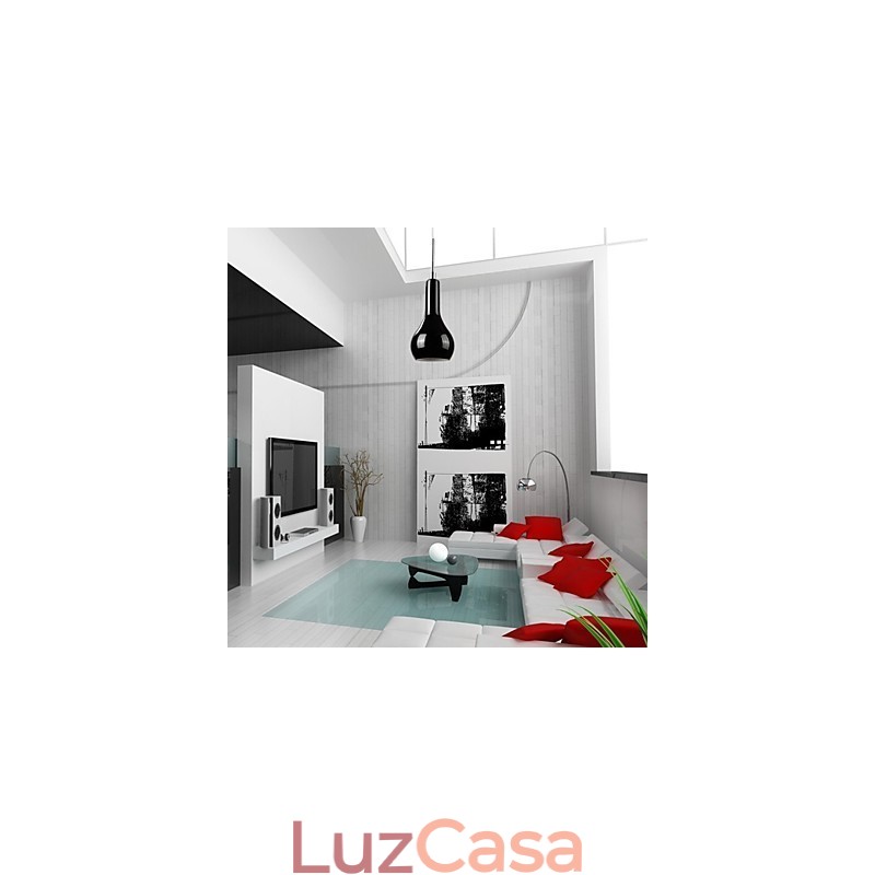 Luminária pendente moderna e contemporânea em metal cromado estilo mini