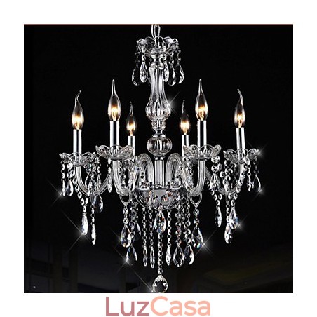 6 braços vintage luxo iluminação k9 lustre de cristal teto pingente luz 6 braços vintage luxo iluminação k9 lustre de cristal teto pingente luz
