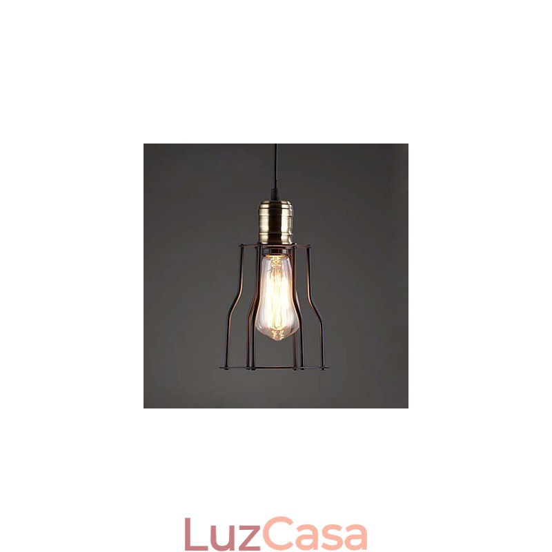 Ideias de buffet de café vintage industrial americano gaiola de ferro forjado luz pendente sentado