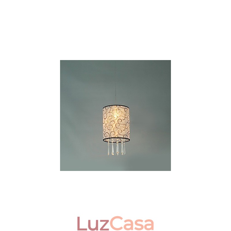 Moderno contemporâneo tambor cristal mini estilo galvanizado pingente luz