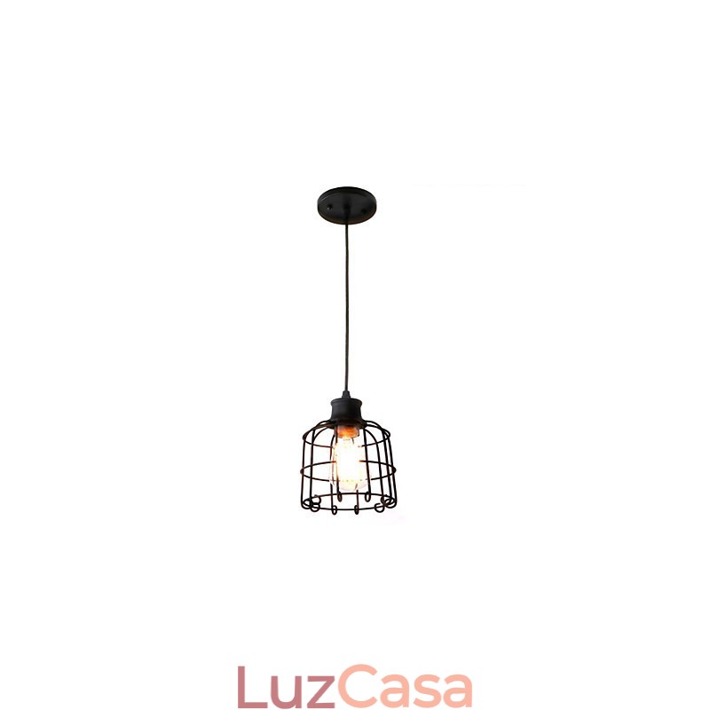 Luminárias pendentes estilo mini rústico chalé retrô country garagem metal