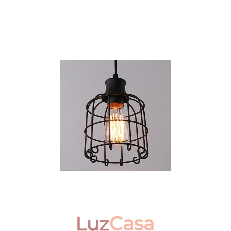 Luminárias pendentes estilo mini rústico chalé retrô country garagem metal