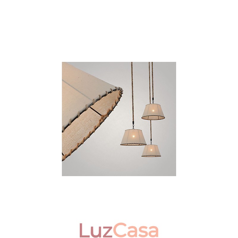 1 Luzes Pendentes Estilo Vintage Estilo Industrial Amarelo Tecido & Metais Drop Light
