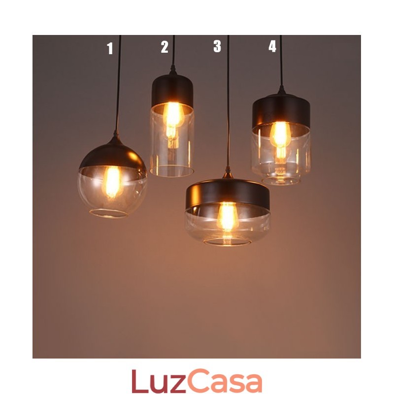 A loja Nordic Creative Stair Shop'S Art Wrought Iron Glass Chandelier Lamp
