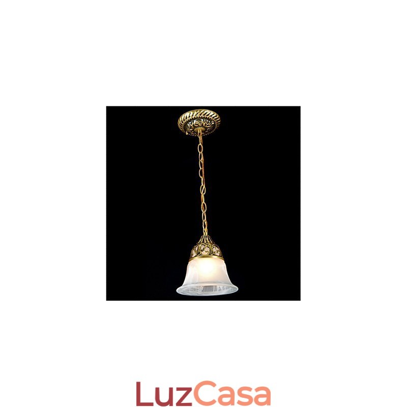 Tradicional Clássico Vintage Retro Bronze Metal Pendente Luz