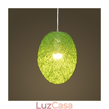 Lâmpada de teto suspensa de cabeça única moderna Rural Cany Art Woven Rattan Lâmpada de teto suspensa de cabeça única moderna Rural Cany Art Woven Rattan