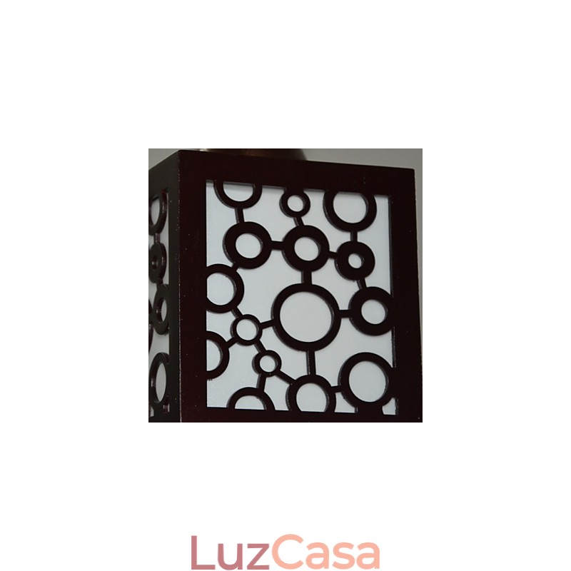 Lâmpada de luz suspensa American Country Woodiness