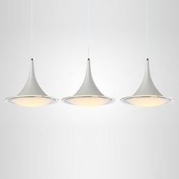 Lustre pendente trompete Droplight acrílico