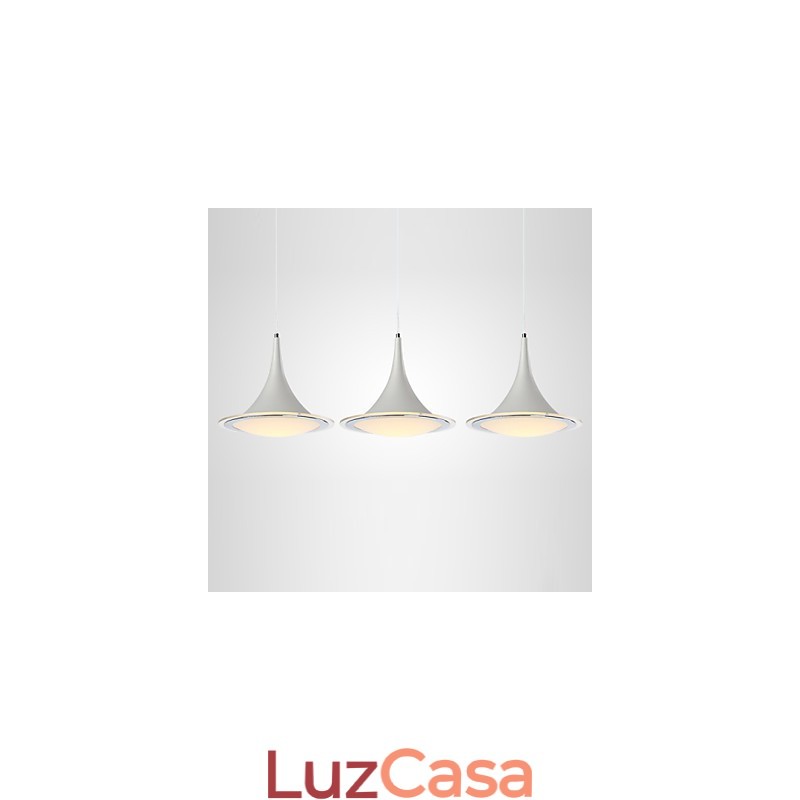 Lustre pendente trompete Droplight acrílico
