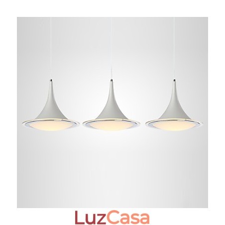 Lustre pendente trompete Droplight acrílico Lustre pendente trompete Droplight acrílico