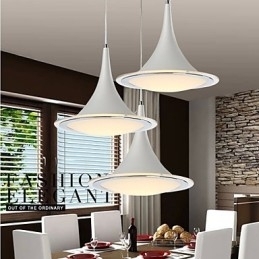 Lustre pendente trompete Droplight acrílico