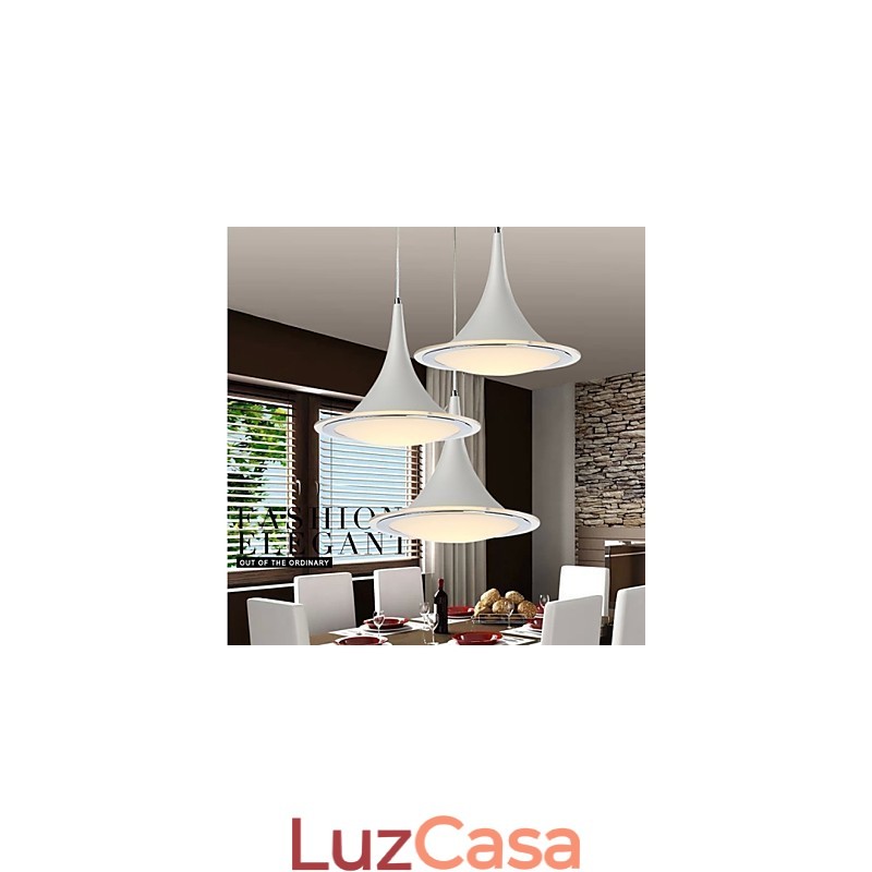 Lustre pendente trompete Droplight acrílico