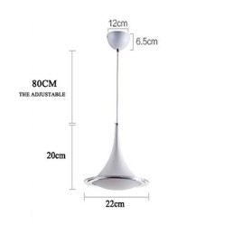 Lustre pendente trompete Droplight acrílico