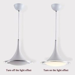 Lustre pendente trompete Droplight acrílico