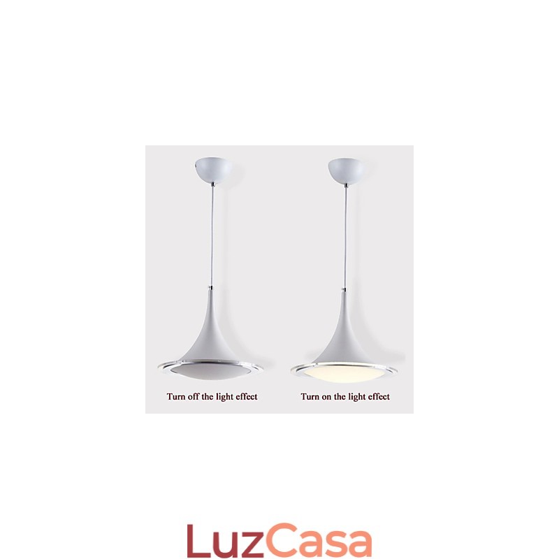 Lustre pendente trompete Droplight acrílico